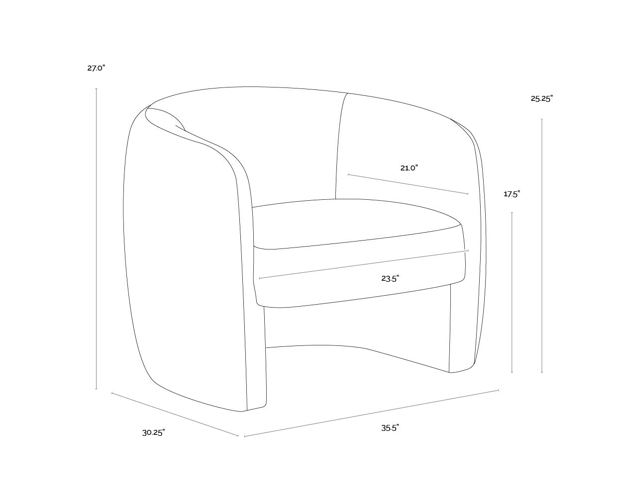 Myorca Lounge Chair FURNITURE - lounge chair Sunpan