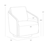 Taslin Swivel Lounge Chair FURNITURE - lounge chair Sunpan