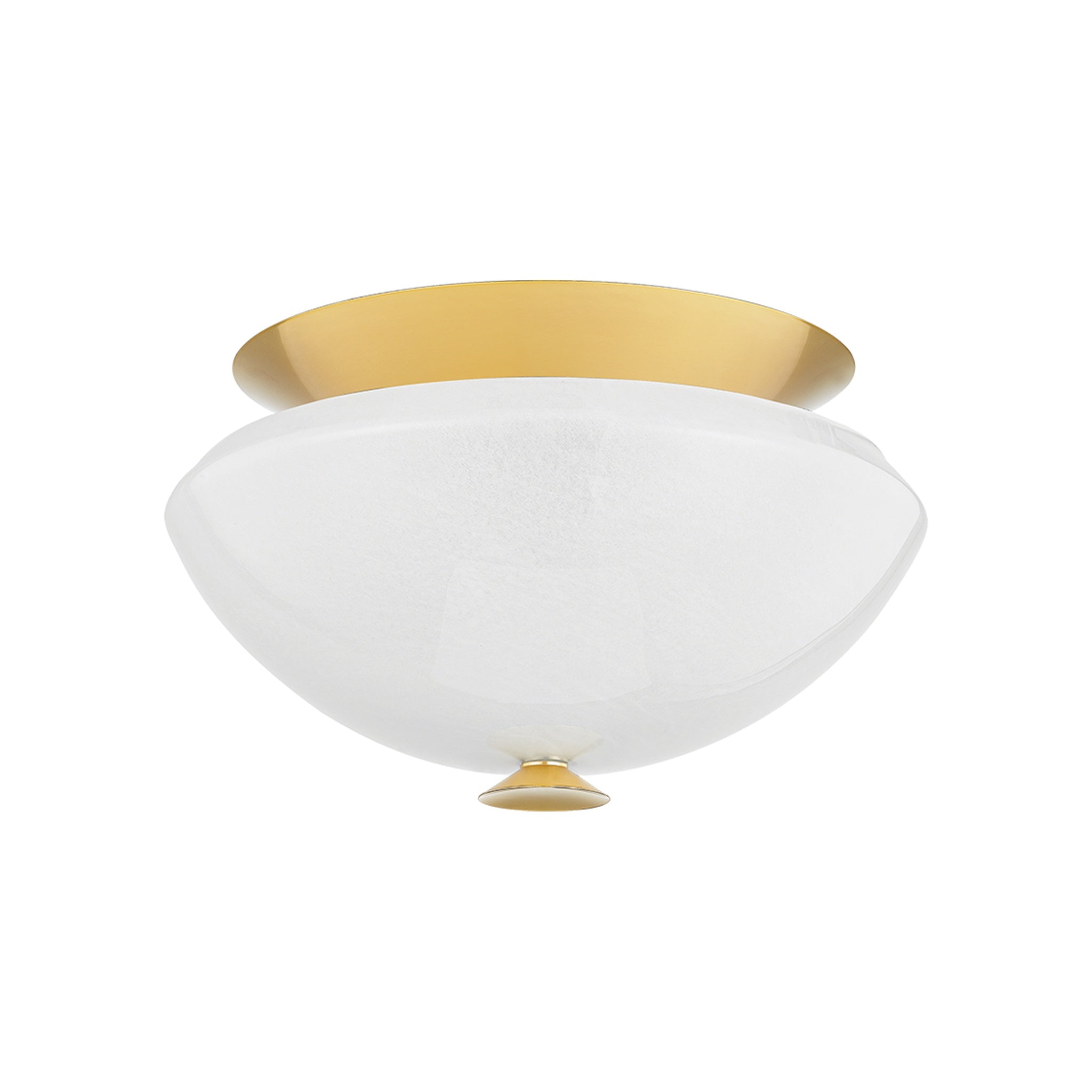 Pawtucket Flush Mount, Aged Brass / Soft White