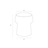 Brie Side Table FURNITURE - outdoor benches & ottoman Sunpan