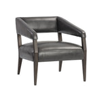 Carios Lounge Chair FURNITURE - lounge chair Sunpan Brentwood Charcoal Leather