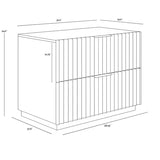 Carlum Nightstand FURNITURE - night stand Sunpan