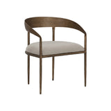 Zanora anatta Dining Armchair FURNITURE - dining chair Sunpan Zenith Taupe Grey