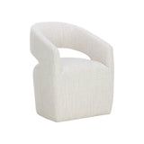 Loryn Wheeled Dining Armchair FURNITURE - dining chair Sunpan Merino Pearl