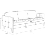 Karmilo 87" Sofa FURNITURE - sofa Sunpan