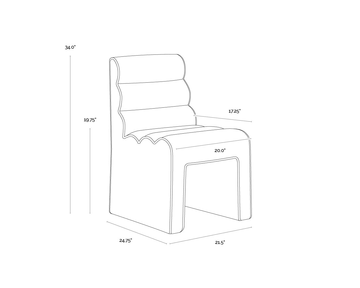 Stewardson Dining Chair FURNITURE - dining chair Sunpan