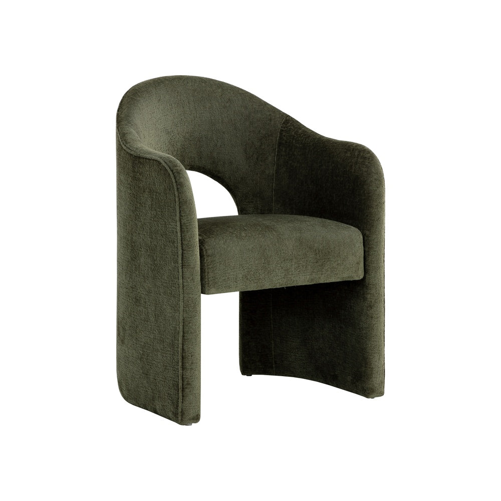 Anaia Dining Armchair FURNITURE - dining chair Sunpan Bergen Olive