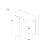 Anaia Dining Armchair FURNITURE - dining chair Sunpan