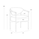 Helly Dining Armchair FURNITURE - dining chair Sunpan