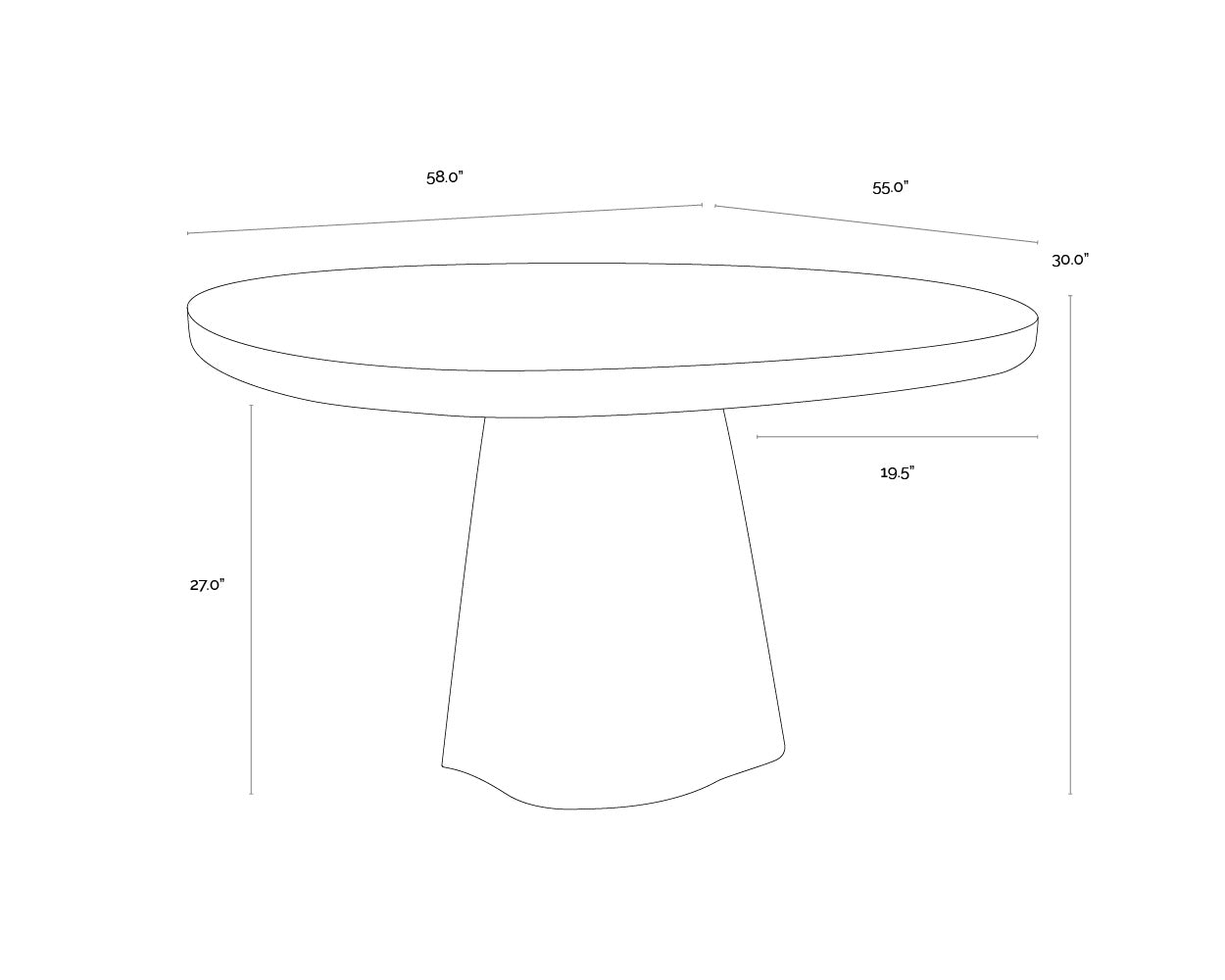 Celina Dining Table FURNITURE - outdoor dining table Sunpan