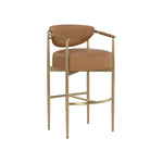 Helly Barstool FURNITURE - barstool Sunpan Milliken Cognac