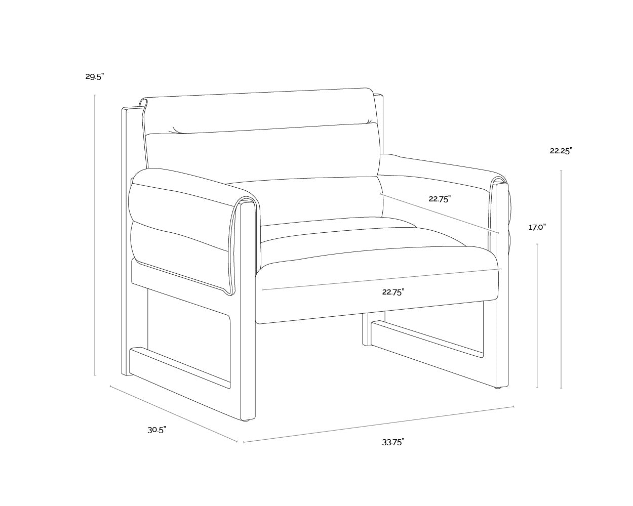 Fergie Lounge Chair FURNITURE - lounge chair Sunpan