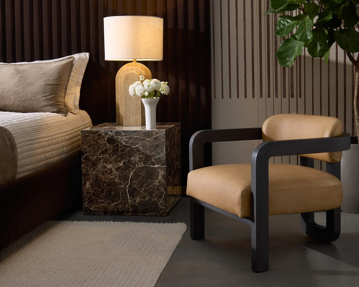 Lara End Table FURNITURE - end table Sunpan