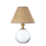 Giorgio Crystal Mini Lamp Mini Lamps Regina Andrew Natural Brass Rattan Shade