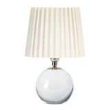 Giorgio Crystal Mini Lamp Mini Lamps Regina Andrew Polished Nickel Oyster Wave Pleat Shade
