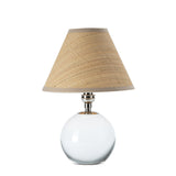 Giorgio Crystal Mini Lamp Mini Lamps Regina Andrew Polished Nickel Rattan Shade