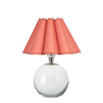 Giorgio Crystal Mini Lamp Mini Lamps Regina Andrew Polished Nickel Poppy Scalloped Shade