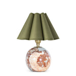 Giorgio Marble Mini Lamp Mini Lamps Regina Andrew Green Scalloped Shade