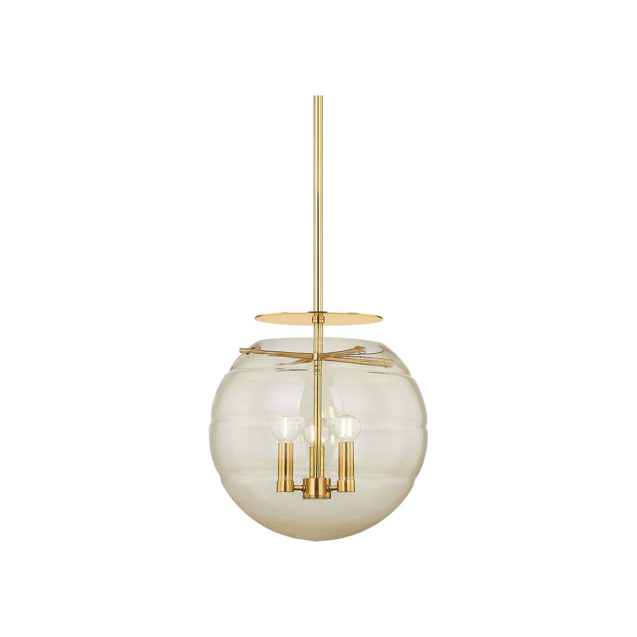 Gill Pendant, Aged Brass Large