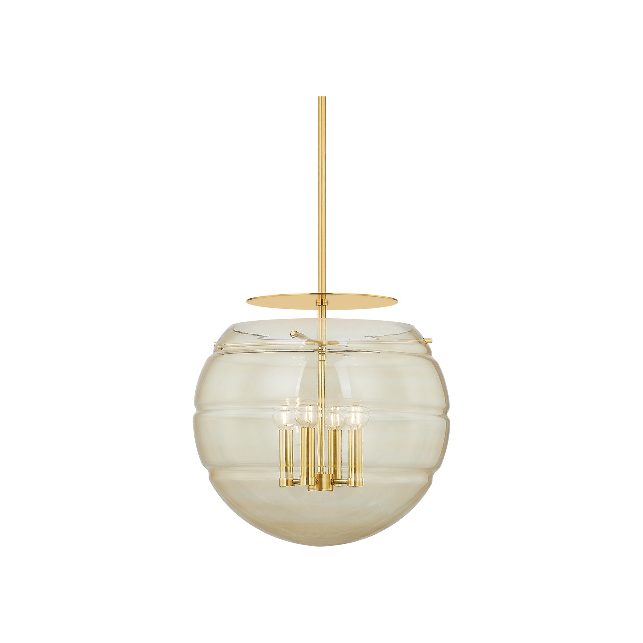 Gill Pendant, Aged Brass Small