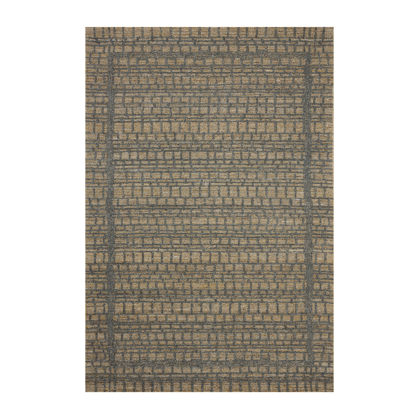 Loloi Elias Wheat / Charcoal Rug 1- RUGS - wool Loloi 18" x 18" sample