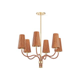 Atwood Chandelier LIGHTING - Chandelier Hudson Valley Lighting Aged Brass Small