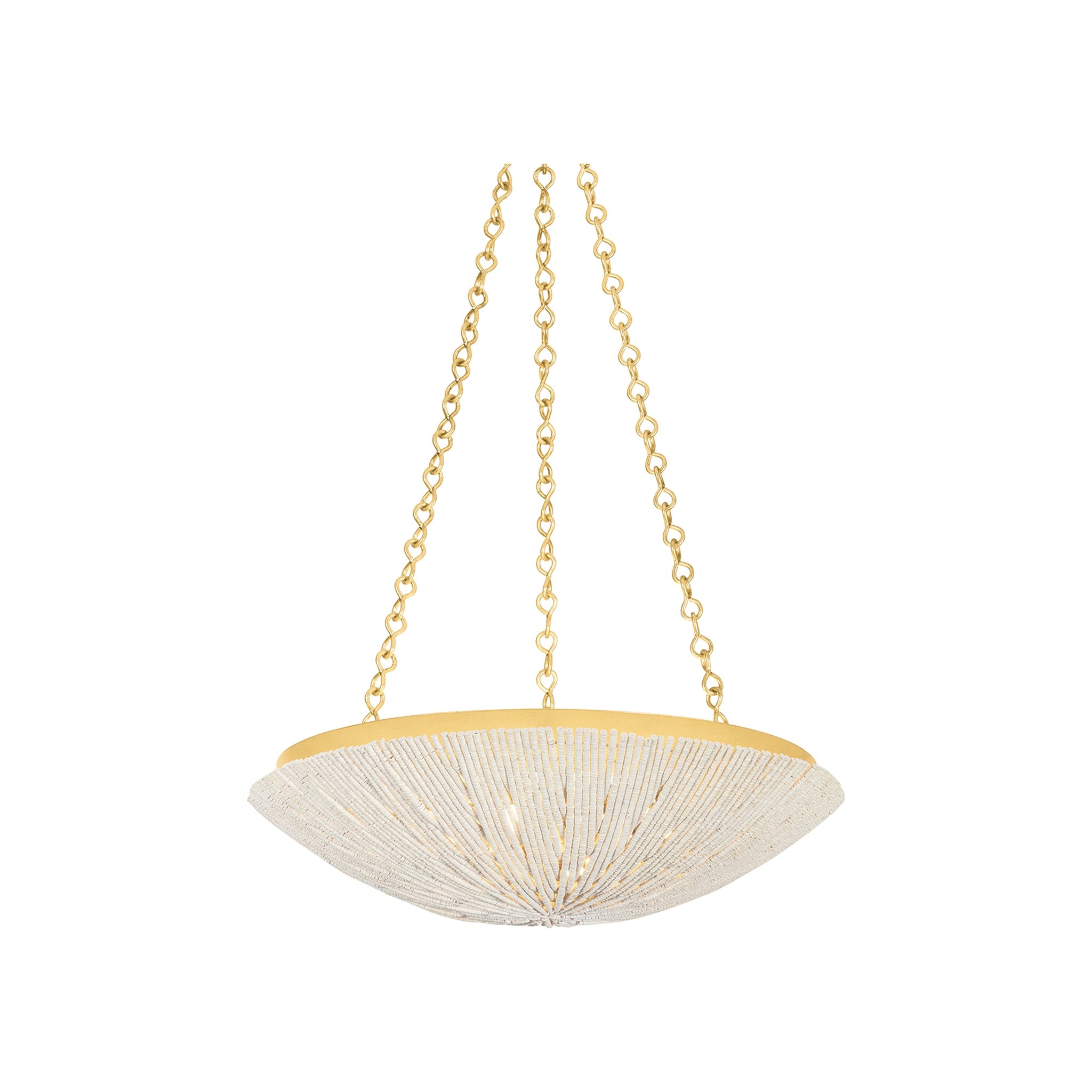 Summerside Pendant, Vintage Gold Leaf Small