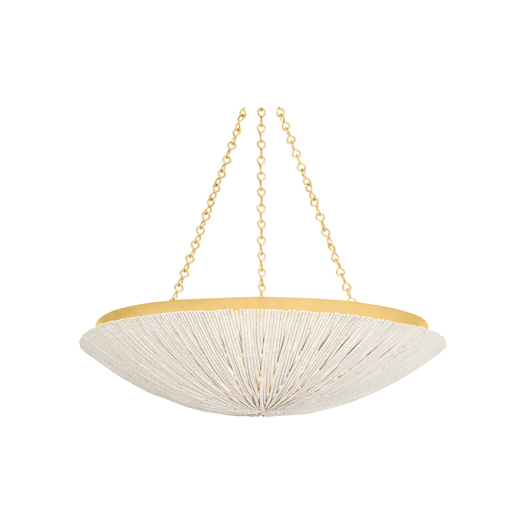 Summerside Pendant, Vintage Gold Leaf Large