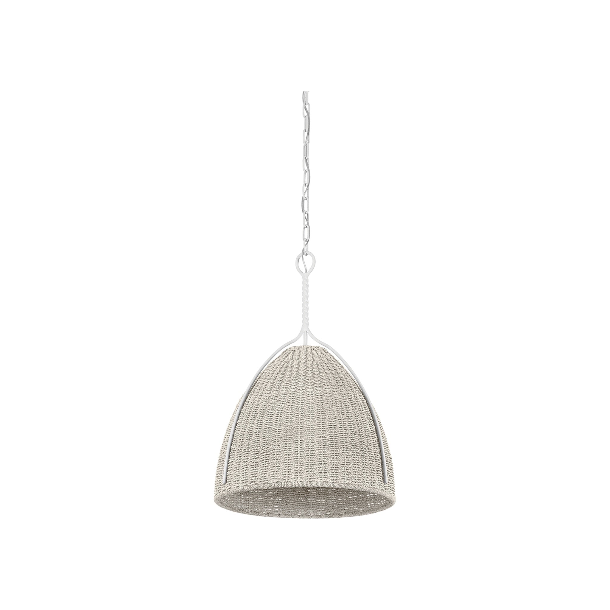 Woodlawn Pendant, White Plaster Small