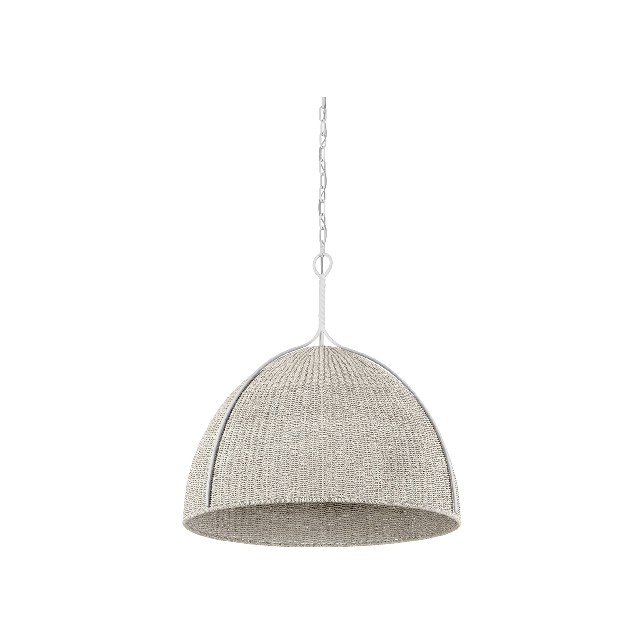 Woodlawn Pendant, White Plaster Large