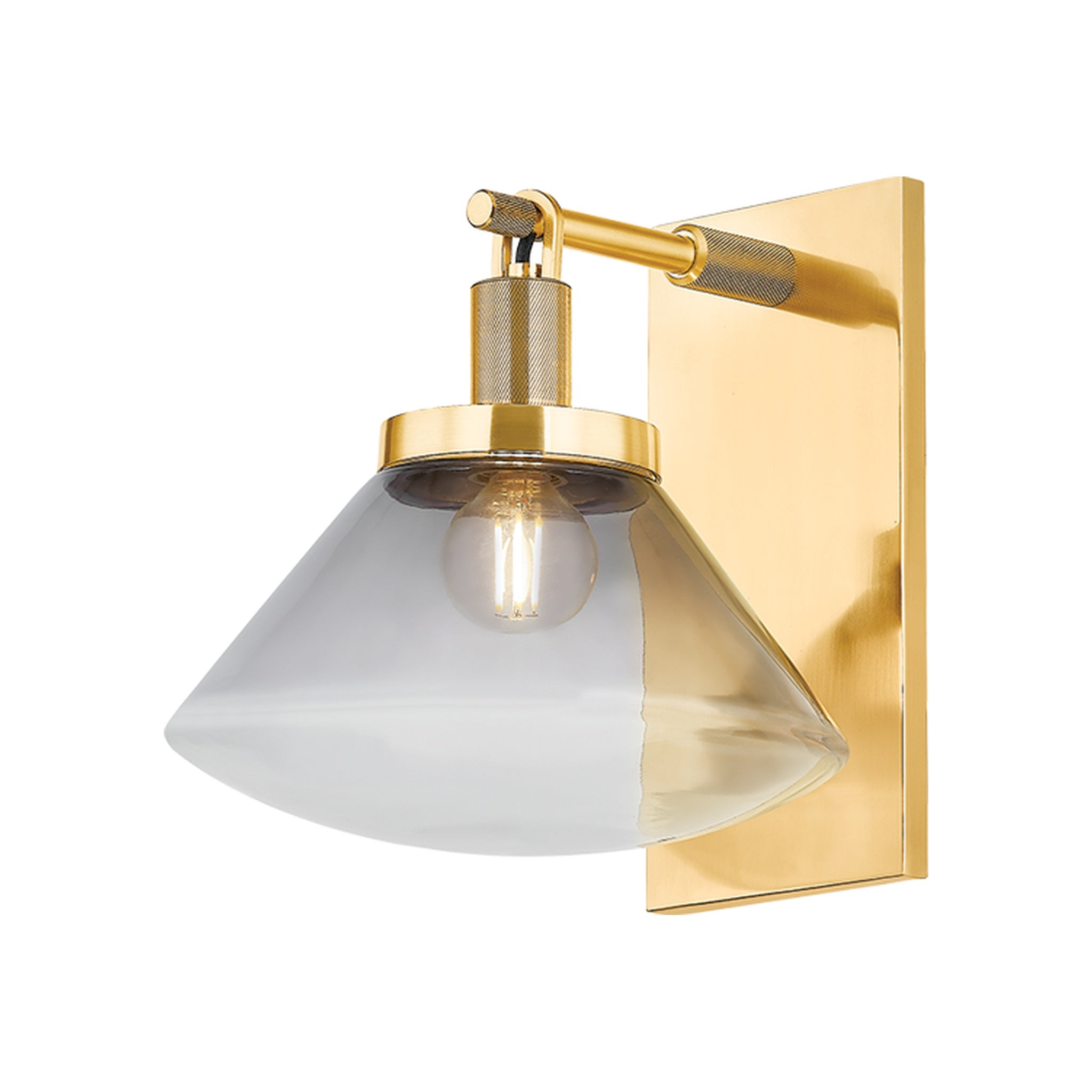 Mendon Wall Sconce, Aged Brass