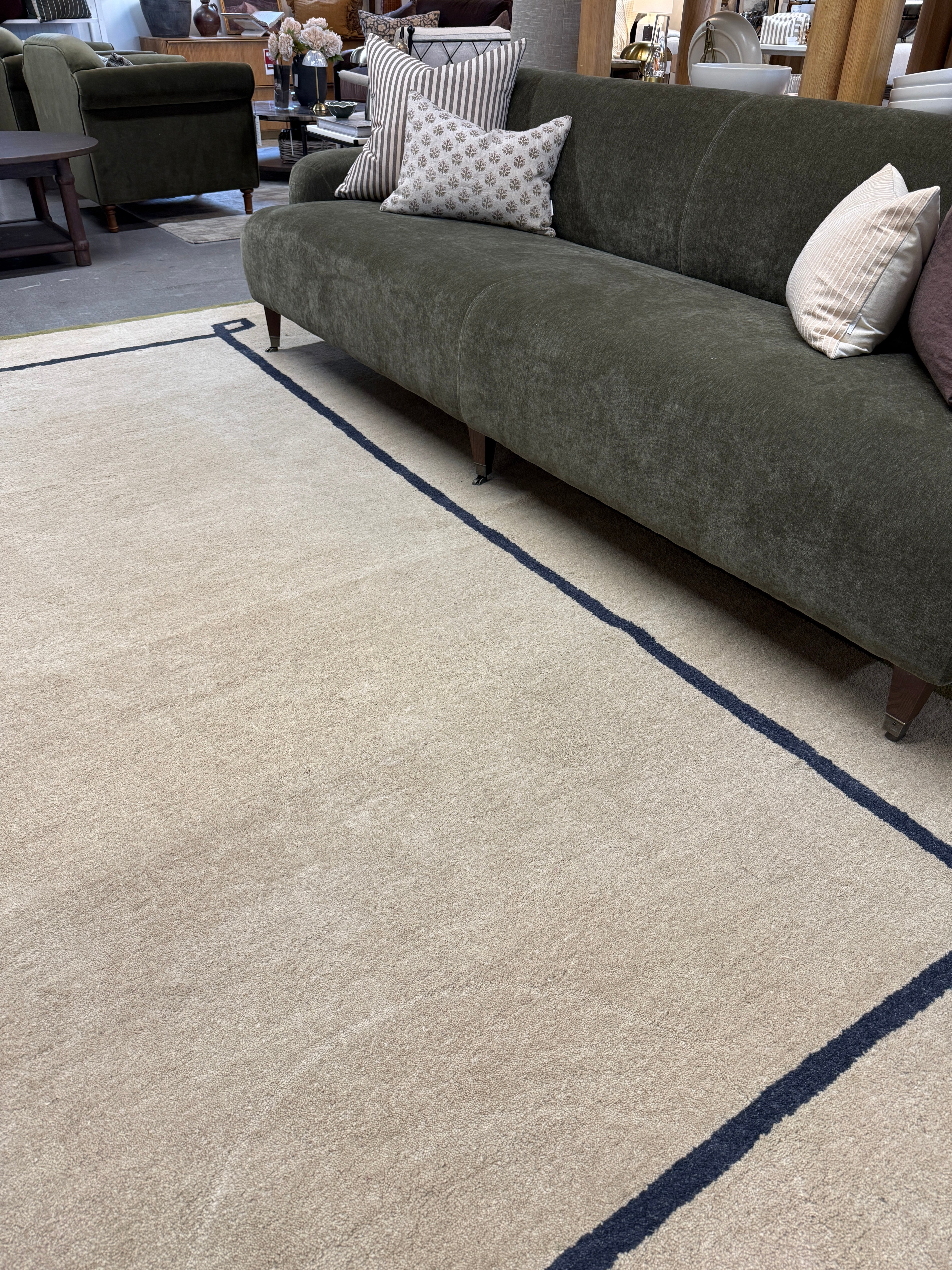 FLOOR MODEL - Nate Berkus Serge Bordered Wool Cozy Area Rug - 8'6" x 11'6" RUGS - floor model Dash & Albert