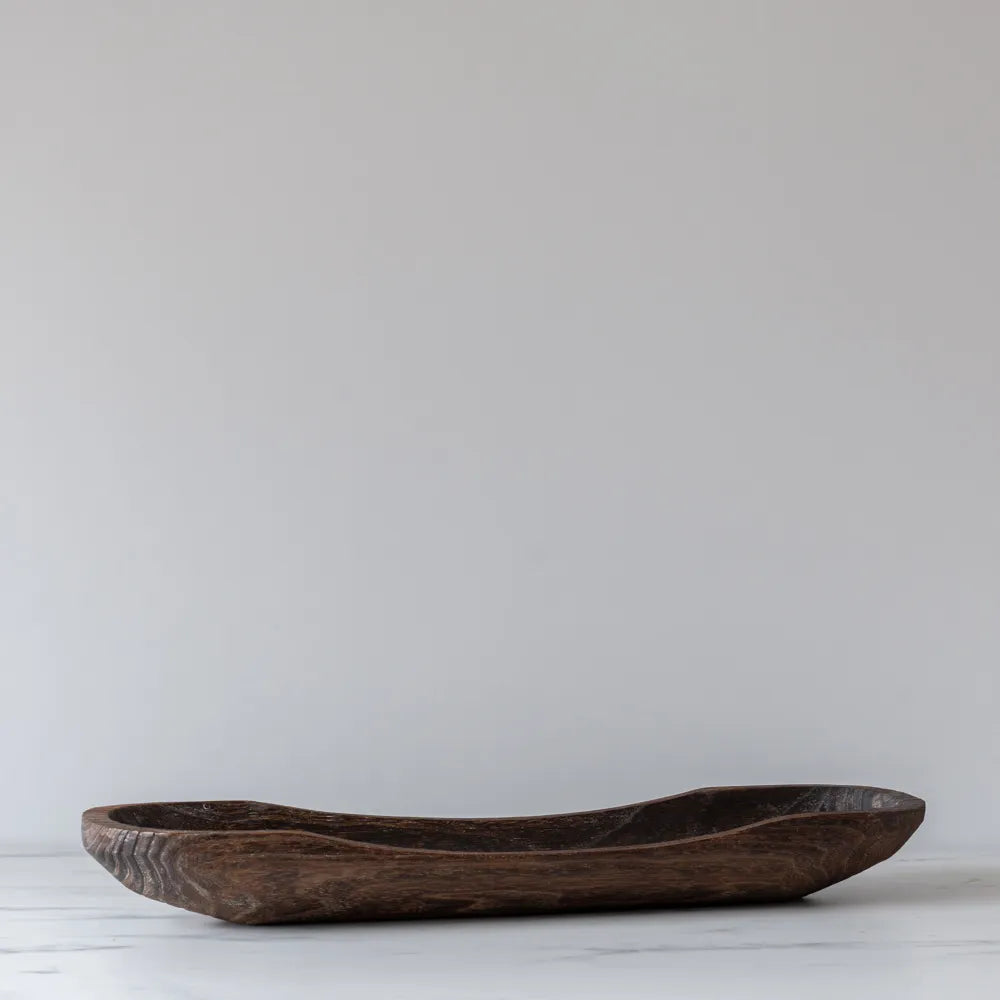 Oval Wood Bowl - Rug & Weave