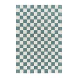 Brooks Checkered Teal Rug