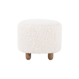 FLOOR MODEL - Ainsley Round Ottoman - Natural