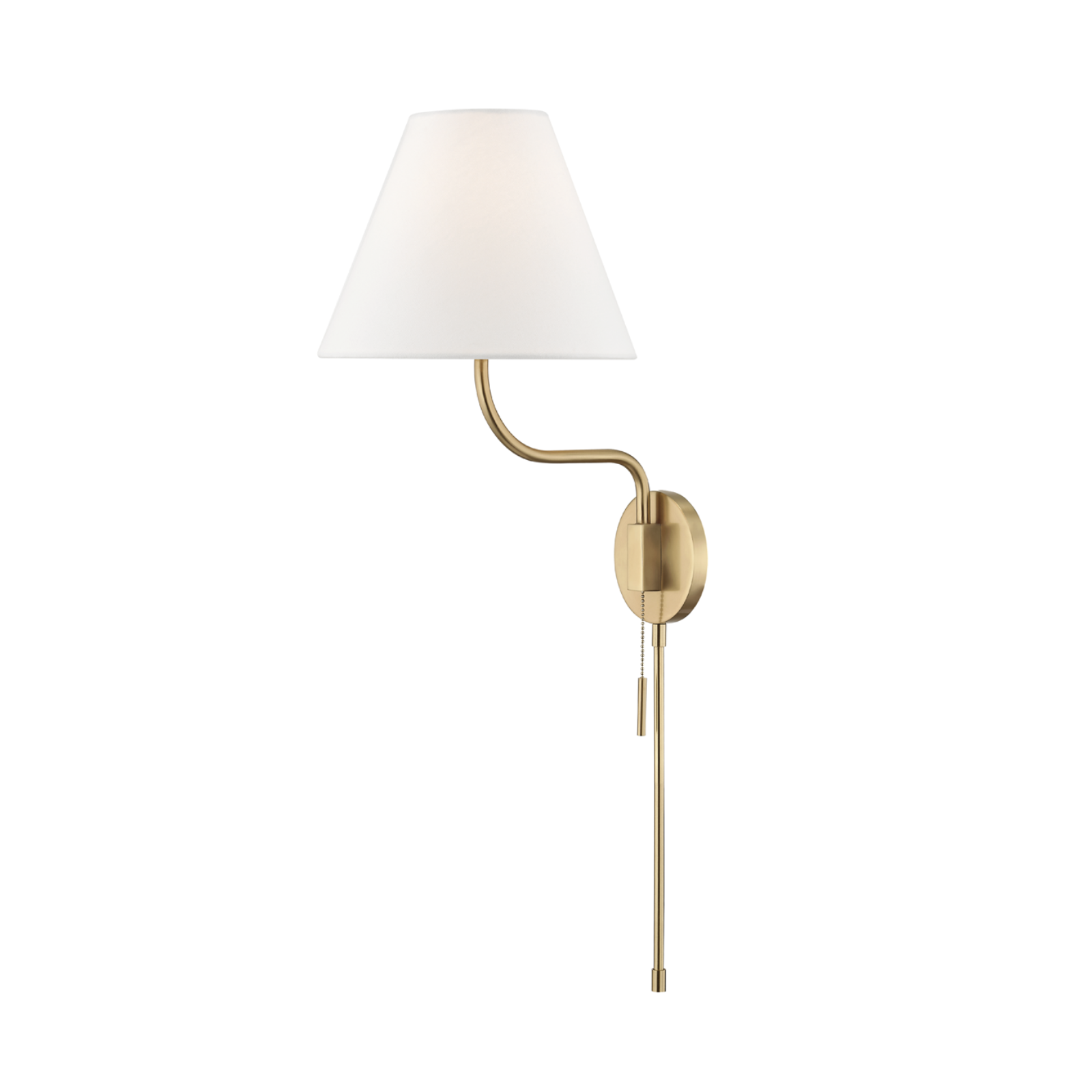 Patti Plug-in Sconce by Mitzi, Aged Brass