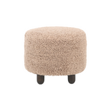 Ainsley Ottoman Round - Toast