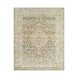 renaissance BORI-2302 Taupe, Light Beige, Tan, Denim, Dusty Coral Rug - Rug & Weave