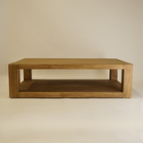 Arlo Reclaimed Wood Rectangular Coffee Table 4 - b - FURNITURE - coffee table - round Hauer Market