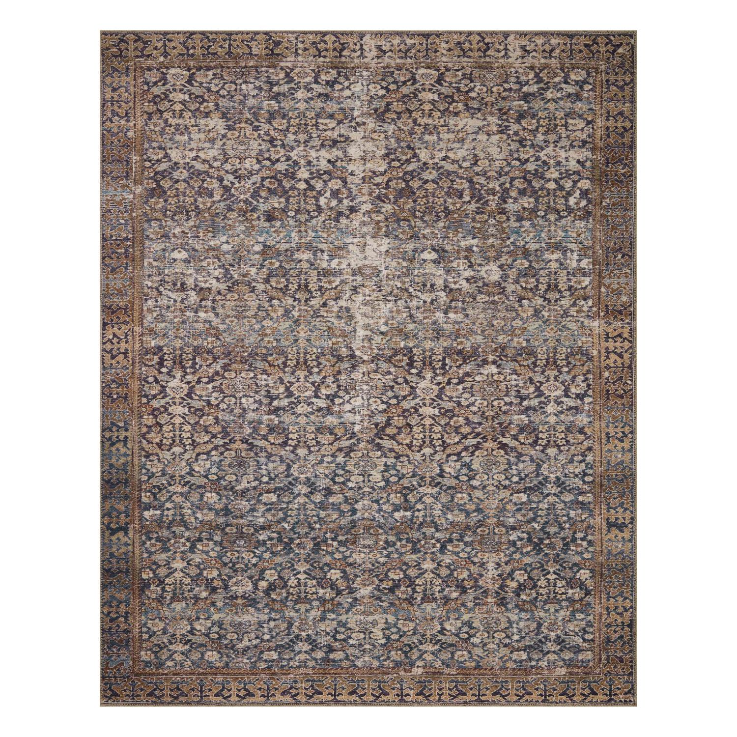 amber lewis x loloi georgie denim spice rug