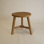 Dobbie Reclaimed Elm Wood Side Table 5-VINTAGE-end table Hauer Market Natural