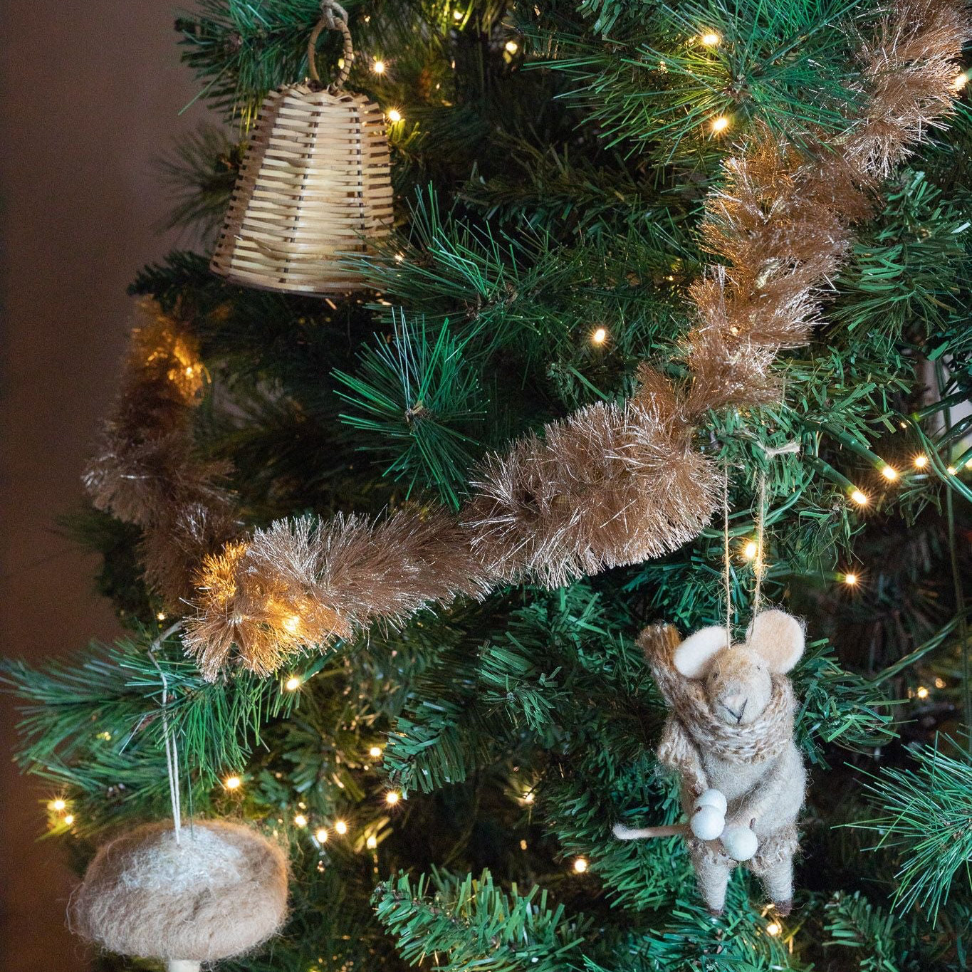 Tinsel Garland CHRISTMAS 2026 Creative Co-op (DYA)
