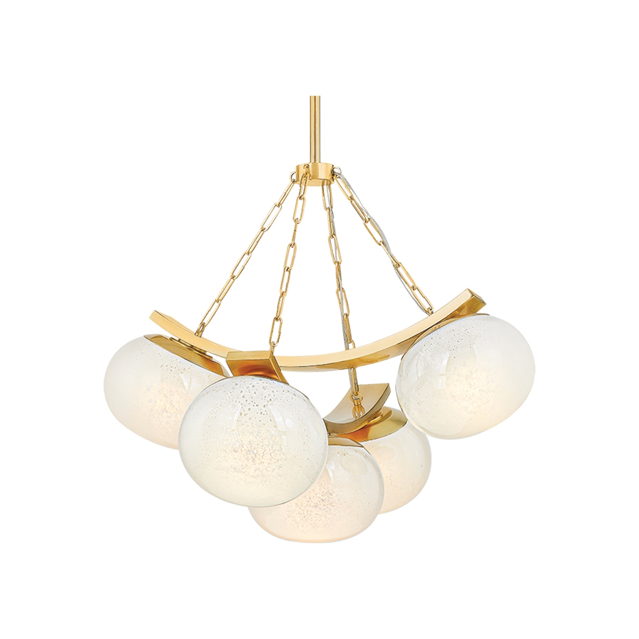 Duxbury Chandelier, Aged Brass Small