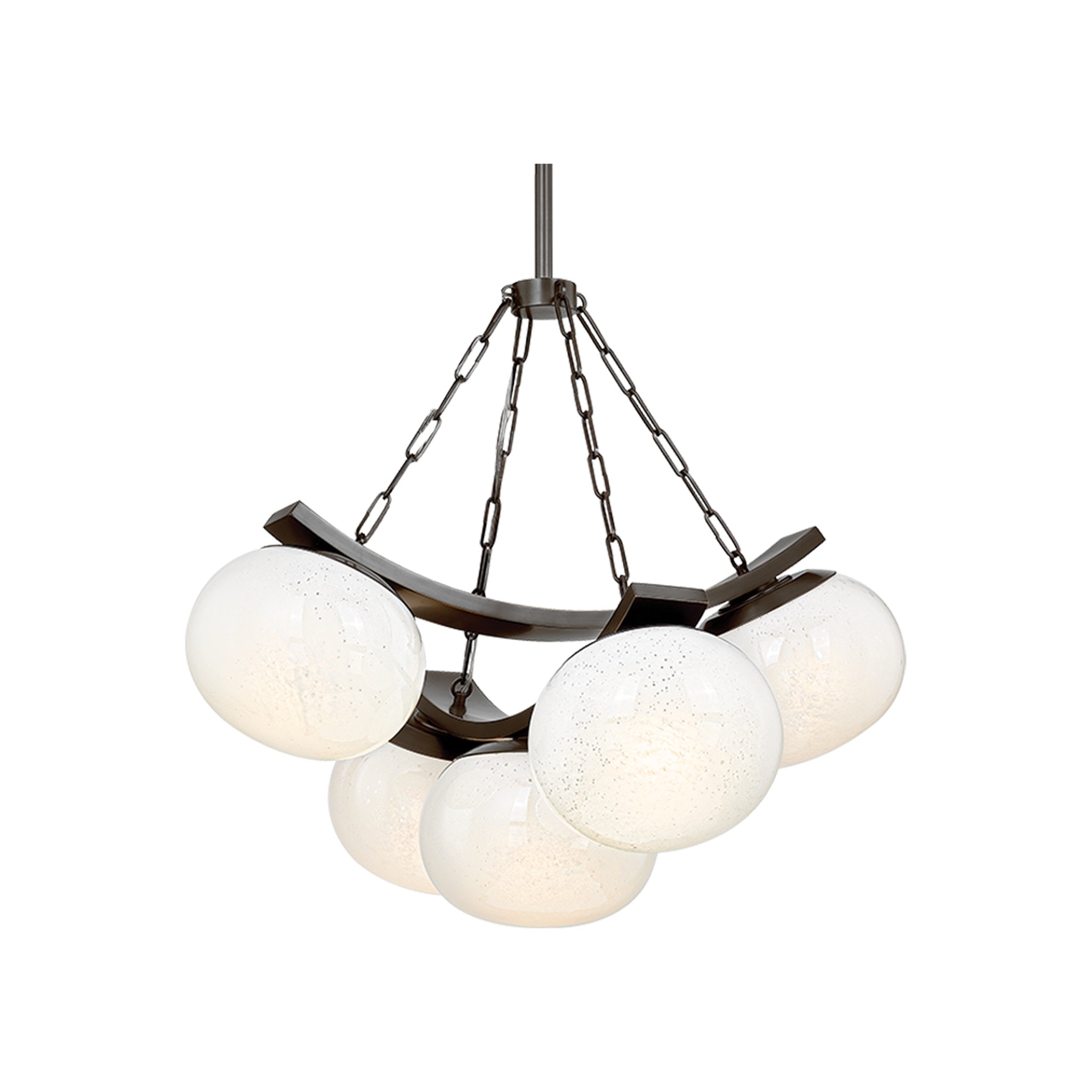 Duxbury Chandelier, Distressed Bronze Small