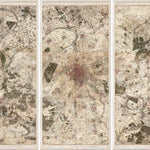 "1740 Environs de Paris" Framed Art Print ARTWORK - framed print Celadon Art Triptych