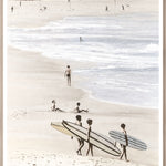"Surfers" Framed Art Print ARTWORK - framed print Celadon Art Large