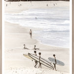 "Surfers" Framed Art Print ARTWORK - framed print Celadon Art Medium