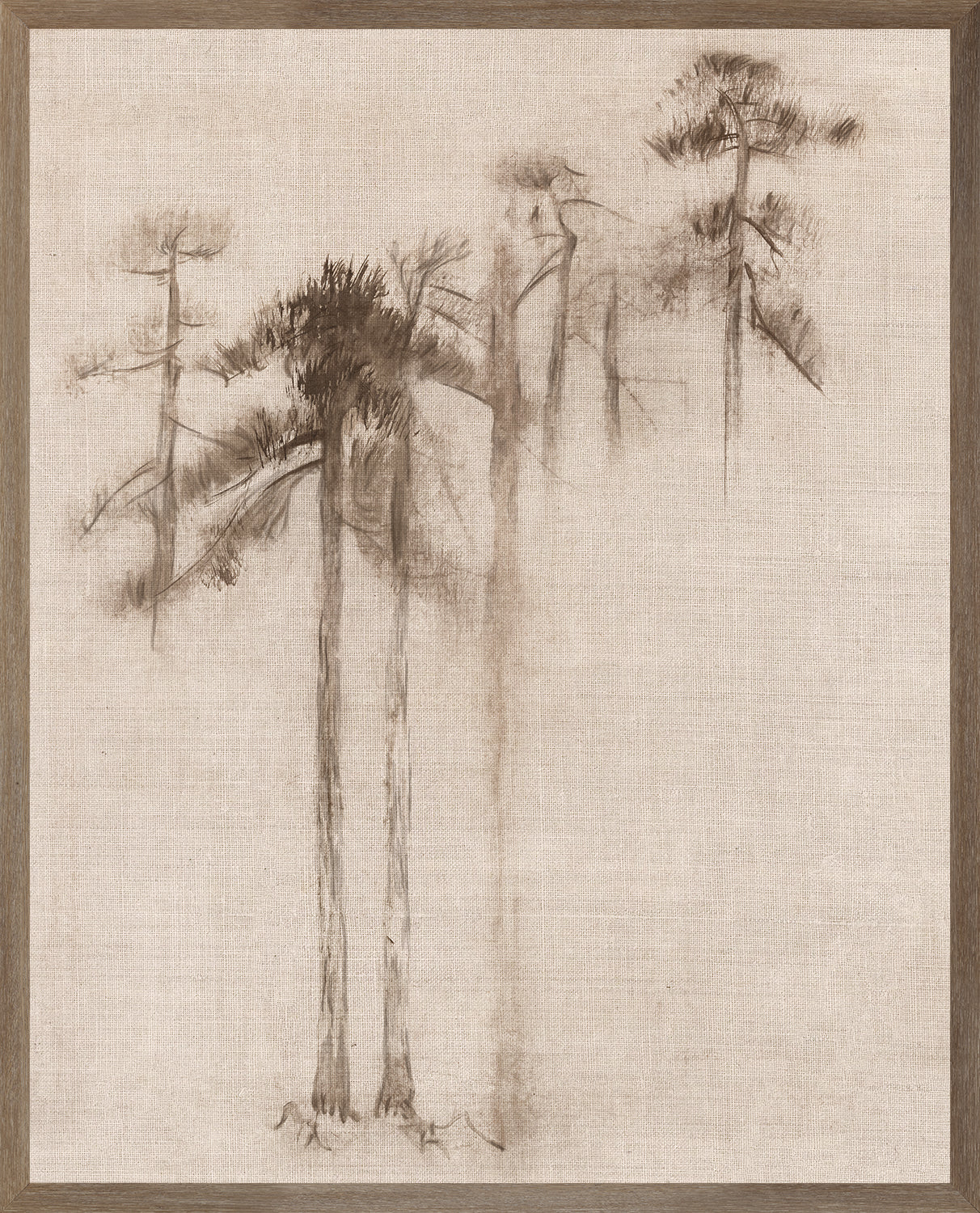 "Ink Wash Pines" Framed Art Print ARTWORK - framed print Celadon Art Small