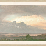 "Hudson River School - Clouds Over the Hills 1865" Framed Art Print