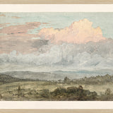 "Hudson River School - Hudson Valley Clouds 1870" Framed Art Print